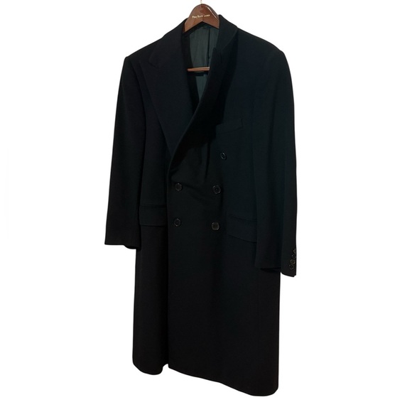 Ralph Lauren Purple Label Other - NWOT Ralph Lauren Purple Label Black Double-Breasted Overcoat 42S